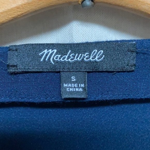 Madewell Navy blue short sleeved dress measurements in pics size small (D-019) - Picture 2 of 11